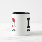 キックボクシングが大好き マグカップ (中央)