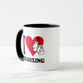 キックボクシングが大好き マグカップ (正面左)