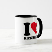 キックボクシングが大好き マグカップ (正面右)