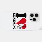 キックボクシングが大好き iPhoneケース (裏面横)