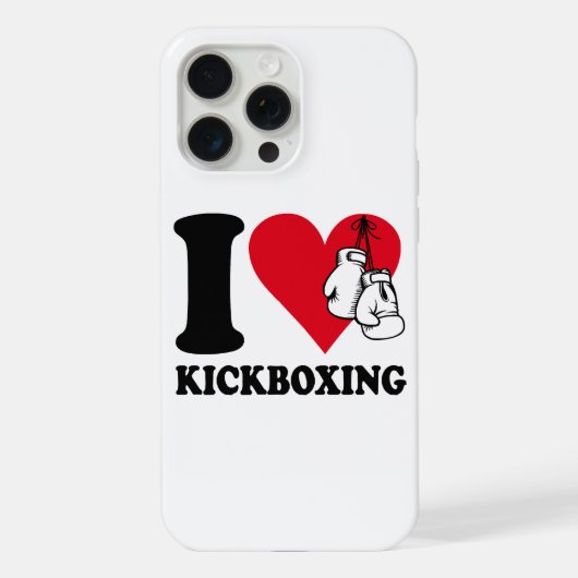 キックボクシングが大好き iPhoneケース (裏面)