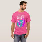 キックボクシングでItをキックおもしろいング Tシャツ (正面フル)