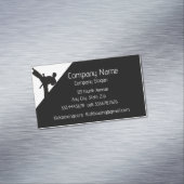 キックボクシングまたは武術アートスポーツ名刺 マグネット名刺 (インサイチュ)