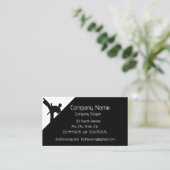 キックボクシングまたは武術アートスポーツ名刺 名刺 (スタンド正面)