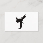 キックボクシングまたは武術アートスポーツ 名刺 (裏面)