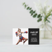 キックボクシングインストラクター 名刺 (スタンド正面)