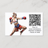 キックボクシングインストラクター 名刺 (裏面)