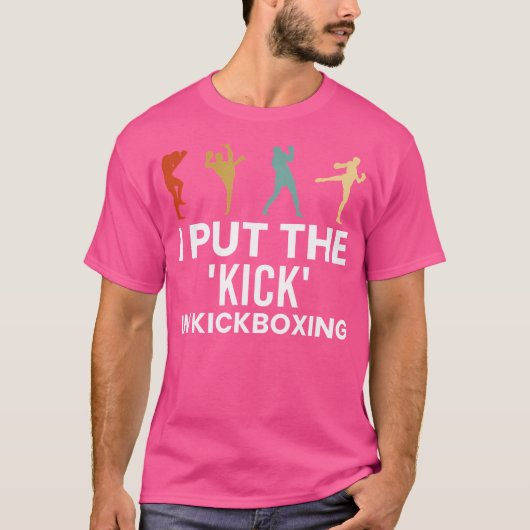 キックボクシングキックボクサーに入れた Tシャツ (正面)