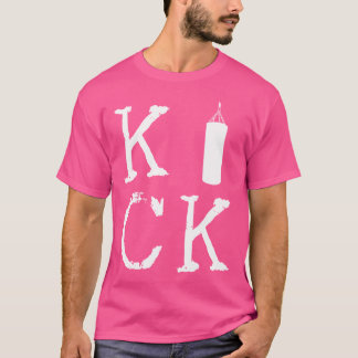 キックボクシングキックボクサーバッグコンバットスポーツキックボクシング Tシャツ