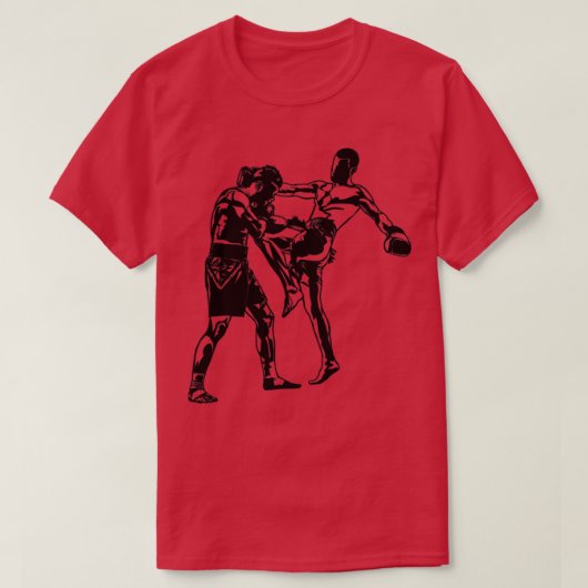 キックボクシングキックボクサーmma tシャツ (デザイン正面)