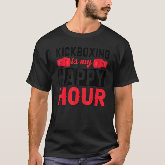 キックボクシングハッピーアワーボクシング Tシャツ (正面)