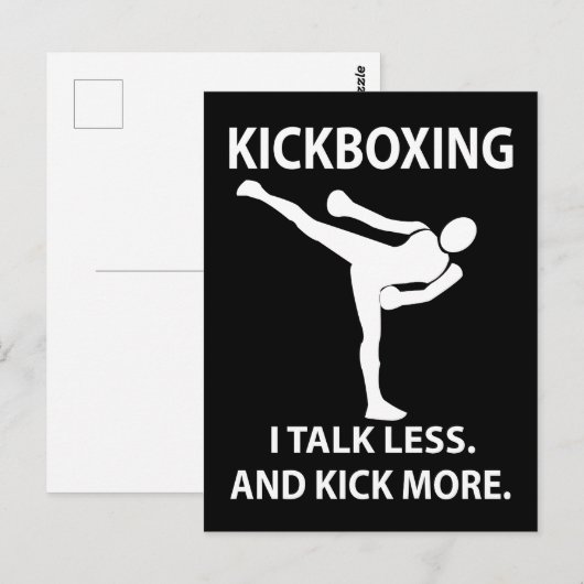 キックボクシングファイターキックボクサー ポストカード (正面/裏面)