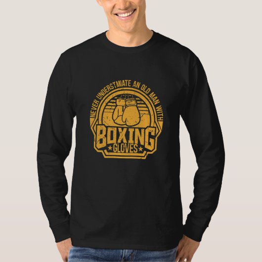 キックボクシングボクサーボクシングヴィンテージ Tシャツ (正面)