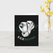 キックボクシングボクシング手袋 カード (黄色い花)