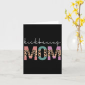 キックボクシングマおもしろいマボクシングキックボクサーママギフトレオ カード (黄色い花)