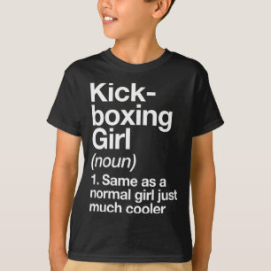 キックボクシング女子の定義が面白いスポーツ・武道 Tシャツ