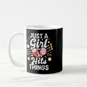 キックボクシング好き女子のTシャツ キックボクサー コーヒーマグカップ (左)