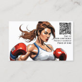 キックボクシング武術アーツインストラクター 名刺 (裏面)