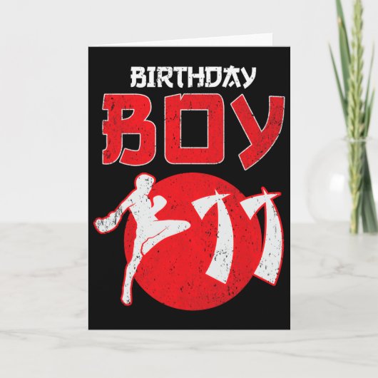 キックボクシング11歳の誕生日MMA格闘技 カード (正面)