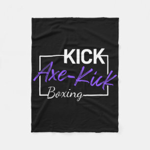 キックボクシング アックスキック フリースブランケット