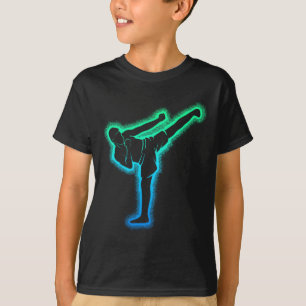 キックボクシング キックボクサー 空手 テコンドー キッズ 男の子用 Tシャツ