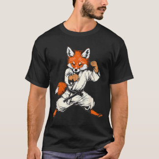 キックボクシング キツネ テコンドー 空手 MMA 面白い 武道 Tシャツ