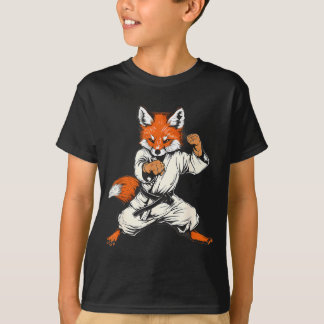 キックボクシング キツネ テコンドー 空手 MMA 面白い 武道 Tシャツ