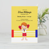 キックボクシング スポーツ 招待状 (スタンド正面)