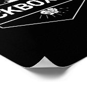 キックボクシング ファイト ロゴ ポスター (角)