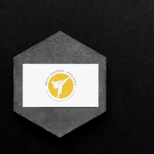 キックボクシング – 武術アーツロゴ名刺 名刺