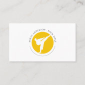 キックボクシング – 武術アーツロゴ名刺 名刺 (正面)