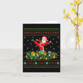 キックボクシング 武術 愛好家 クリスマス ひどい キックボクシング  カード (黄色い花)