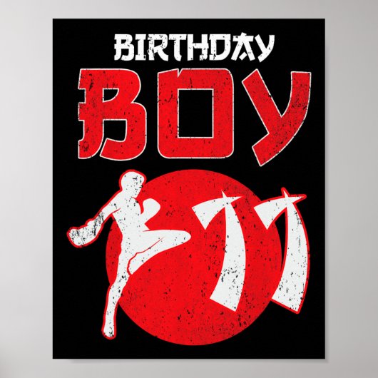 キックボクシング 11歳の誕生日 MMA格闘技 ポスター (正面)