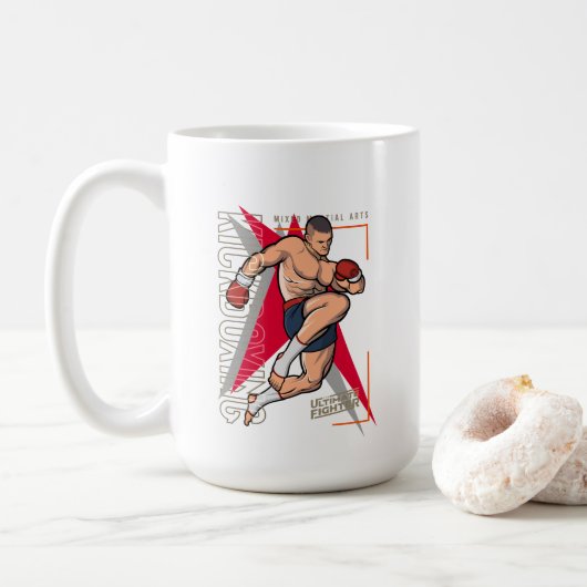 キックボクシング | #15マクラシックグ コーヒーマグカップ (ドーナツ)