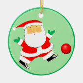 キックボールクリスマスコレクション セラミックオーナメント (正面)