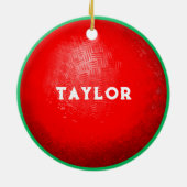 キックボールクリスマスコレクション セラミックオーナメント (裏面)