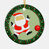 キックボールクリスマスコレクション セラミックオーナメント (正面)