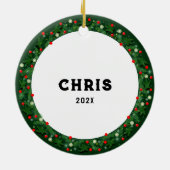 キックボールクリスマスコレクション セラミックオーナメント (裏面)