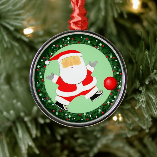 キックボールクリスマス収集可能なセラミックオーナメント メタルオーナメント (ツリー)