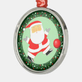 キックボールクリスマス収集可能なセラミックオーナメント メタルオーナメント (左)