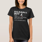 キックボール少年の定義キックボール選手キックボールL Tシャツ (正面)
