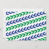 キックボール男子スポーツ誕生日 招待状 (裏面)