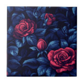 キックラシックチン用バラセラミック素朴タイル タイル (正面)