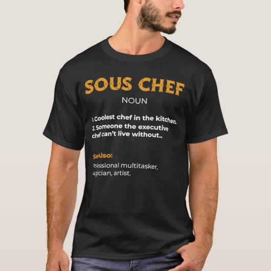 キックールチンのシェフSous Chef Tシャツ (正面)