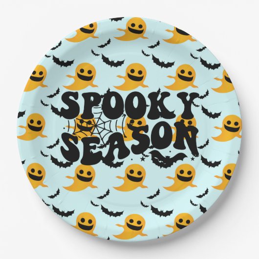 キックールド幽霊のよく出る幽霊パーティー紙プレート ペーパープレート (正面)