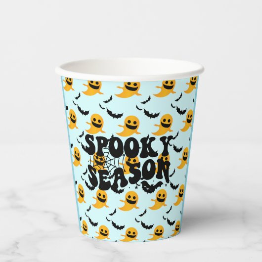 キックールド幽霊のよく出る幽霊パーティー紙プレート 紙コップ (正面)