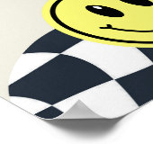 キック感謝していインの看板の白黒レトロ ポスター (角)