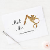 キック灰シール 楕円形シール (封筒)