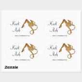 キック灰シール 楕円形シール (シート)