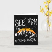 キック馬バケーションスキーであなたを参照1 カード (黄色い花)